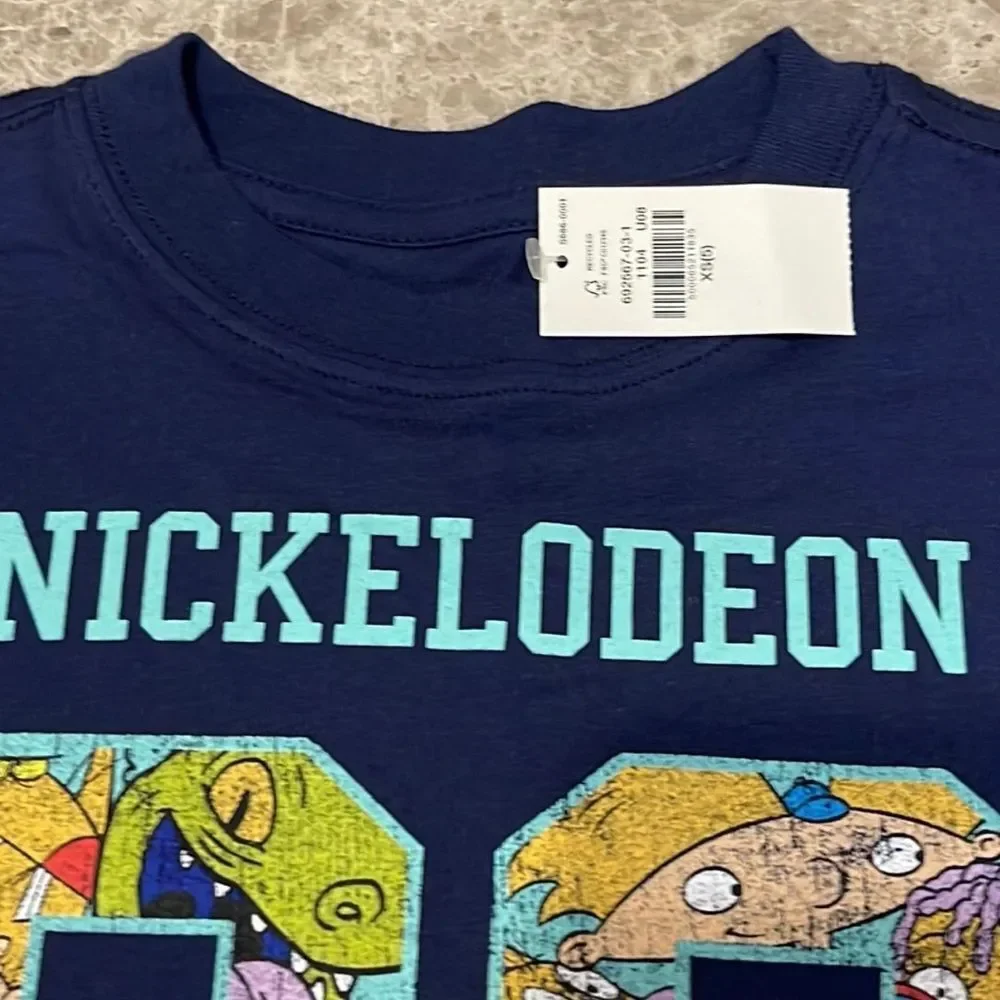 Old Navy Nickelodeon Nostalgic 90’s Graphic Tee Shirt XS Size 5 NEW